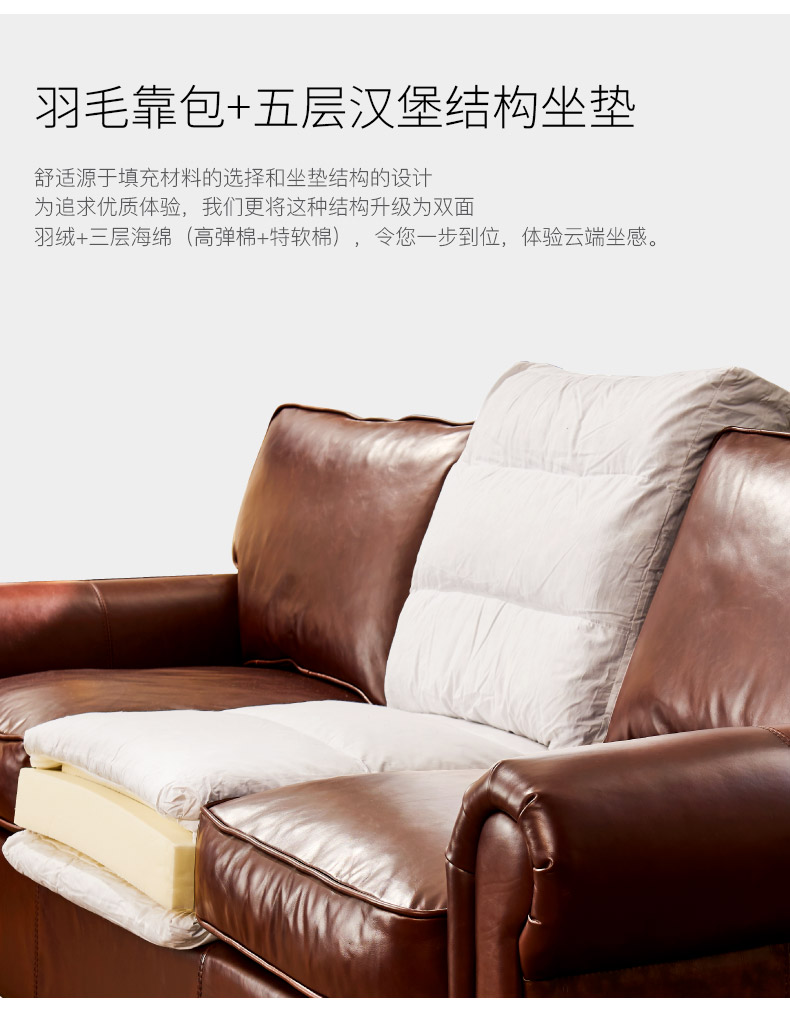 Ý Mỹ nhà da sofa da sofa Nghệ thuật 1 + 2 + 3 ghế sofa ghế sofa nội thất căn hộ kích thước phòng khách - Ghế sô pha sofa giường