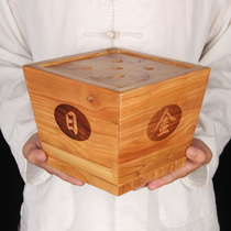 Peach wood grain rich rice bucket ornaments peach wood rice bucket pendulum peach wood daily gold ornaments