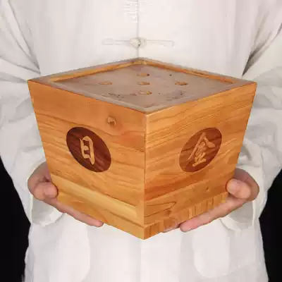 Peach wood grain rich rice bucket ornaments peach wood rice bucket pendulum peach wood daily gold ornaments