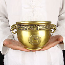 Copper Wufu cornucopia ornaments copper type copper cylinder ornaments