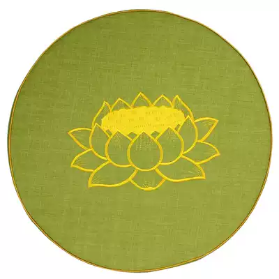 Flax worship pad lotus embroidery Buddha kneeling pad pendulum Sabre pad setting up Buddha pad
