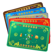Home entrance six emperors copper money feng shui floor mat suede door mat bathroom bedroom entrance entrance entrance non-slip mat