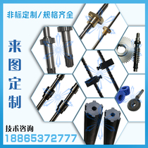 Non-marked special high precision threaded ball bearing trapezoidal reciprocating rectangular wire rod worm gear rack spline shaft