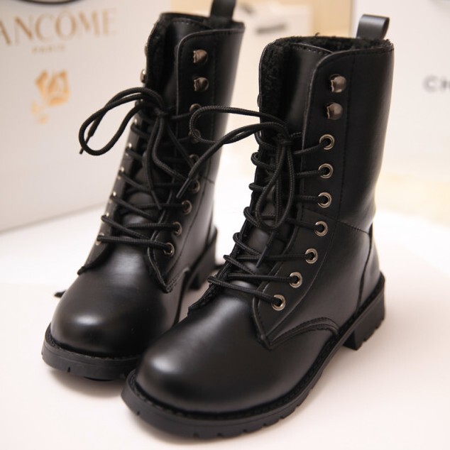 Full-Time Su Mu Cheng Expert Cosplay Shoes, Universal Black Mid-Calf Boots, Martin Boots, Anime Cosplay Shoes