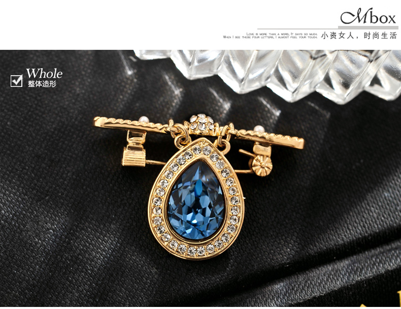 Broche femme MBOX en cristal autrichien - Ref 1187468 Image 20