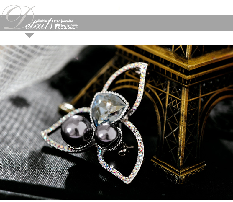 Broche femme MBOX en cristal autrichien - Ref 1177093 Image 10