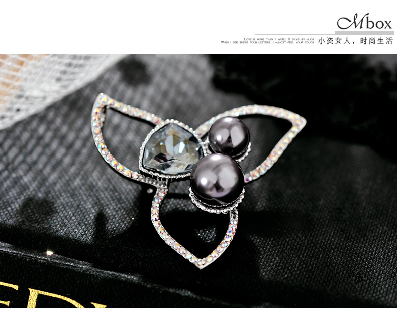 Broche femme MBOX en cristal autrichien - Ref 1177093 Image 17