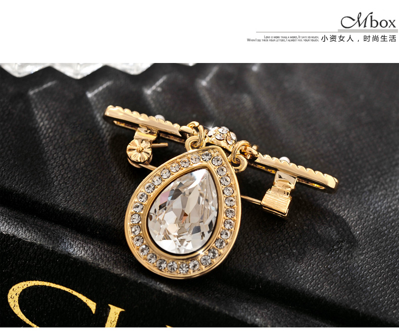 Broche femme MBOX en cristal autrichien - Ref 1187468 Image 14