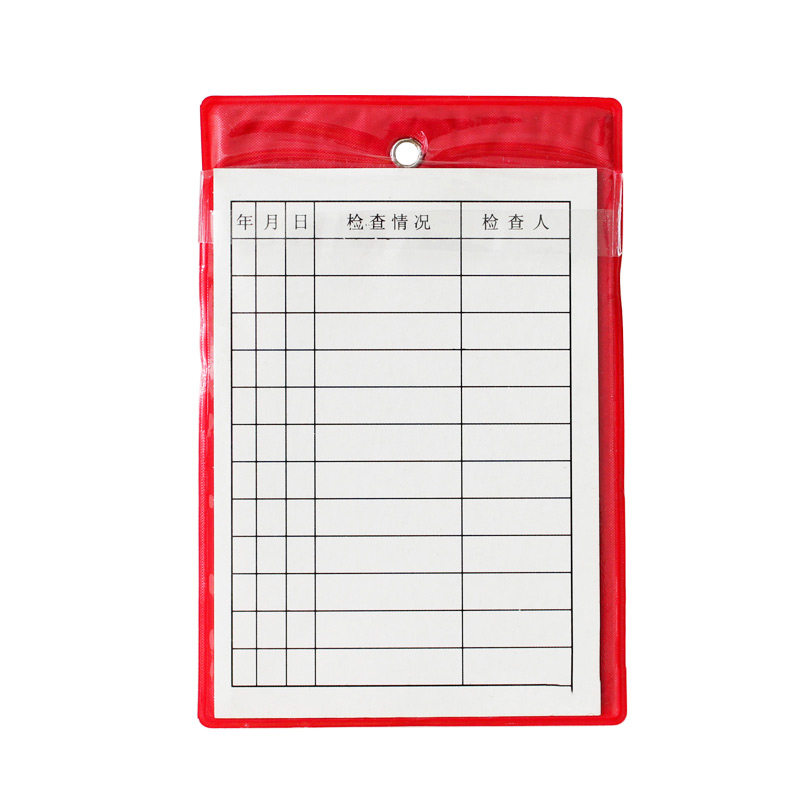 [USD 4.52] Fire Extinguisher Check Card Fire Equipment Acceptance Monthly Check Card Red Card