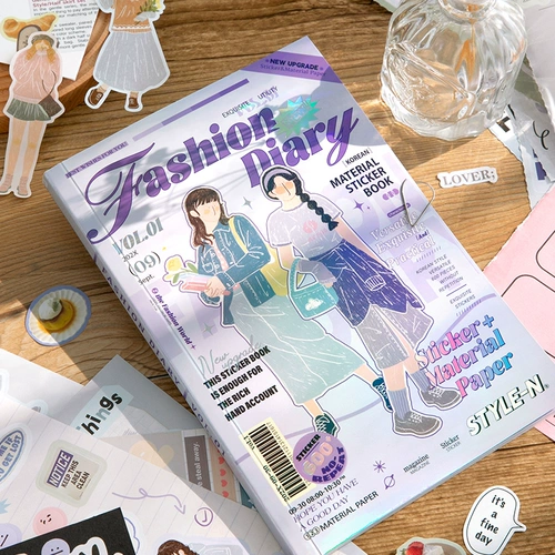 Круглосуточный магазин, книга с наклейками, милый женский журнал, наклейка, английский, планировщик