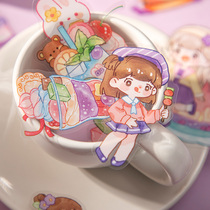 Core strangeness flashy cute cartoon wearing a character hand tent sticker Stickler Decorate High Face Value Hand Ledger Material Patch Suit