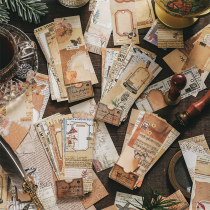 Special Paper Time Letters Retro Handbooks Collage Collage Paper No Stickiness High Face Value Handbill Material Beating Background