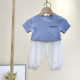 Infant summer thin internet celebrity suit summer clothes ເຄື່ອງນຸ່ງຫົ່ມເດັກນ້ອຍຜູ້ຊາຍແລະແມ່ຍິງເດັກນ້ອຍອາຍຸ 1 ປີ 3 ເດັກນ້ອຍຕ້ານການກັນຍຸງ pants ເຄື່ອງນຸ່ງຫົ່ມ