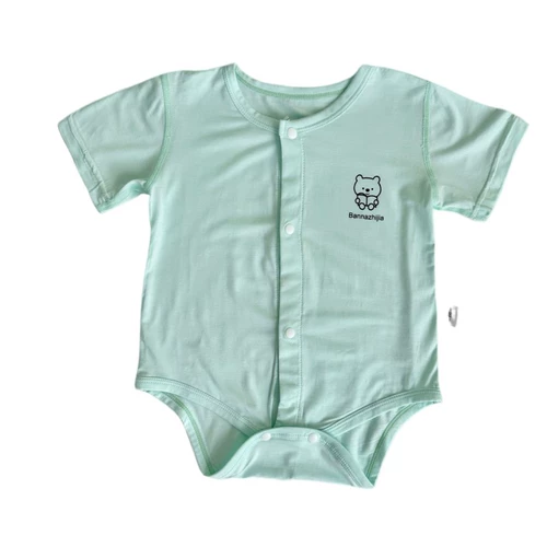 Летний тонкий детский комбинезон, боди для младенца, короткий рукав