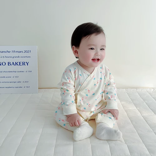 Новорожденный чистый хлопок детка без костей, мужчина и женщина, детская бабочка, одежда для малышей