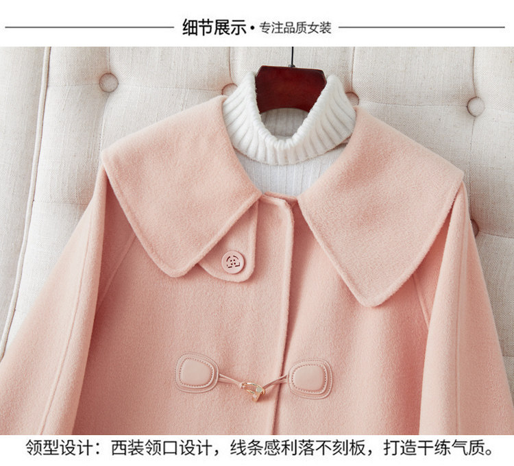 Двусторонное кашемировое длинное элитное шерстяное пальто, куртка, средней длины, 2023 года, в корейском стиле, оверсайз для возраста       