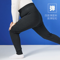 Boy warm pants plus weight wear one-in-one-weight children high-waist wool wool trousers
