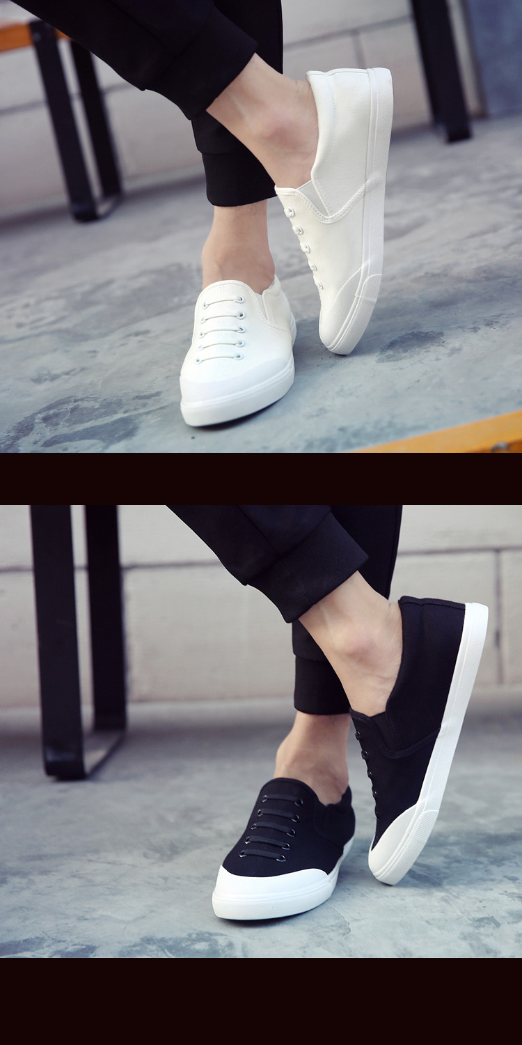 Giày vải mới 2018 cho nam thấp để giúp giày lười thông thường giày thể thao gucci