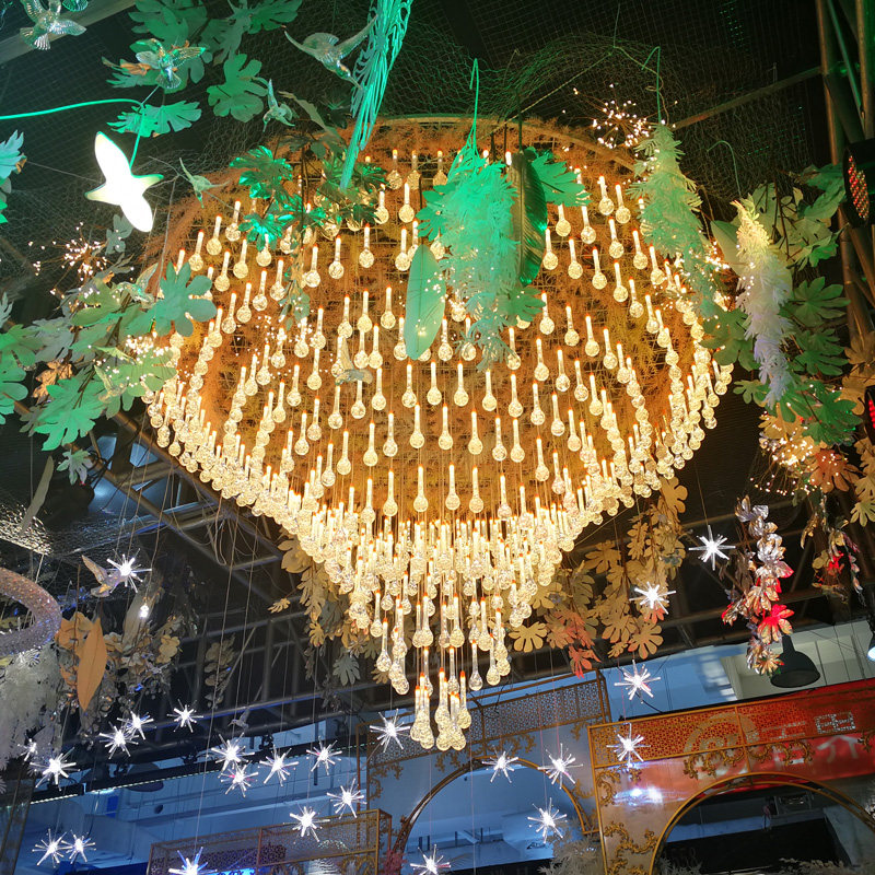 Wedding Hanging New Wedding Prop LED Lights Luminous Drop Seagull Changer Seagall Wedding Decoration