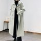 Double-sided cashmere coat women's mid-length 2023 new Korean style loose autumn and winter double-breasted knee-length woolen coat