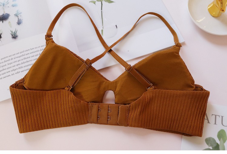Mùa thu và mùa đông mới đơn giản và thoải mái sợi bông rỗng áo ngực mỏng phần mềm mà không có vành đồ lót braletette áo bra đẹp