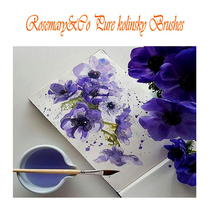 87 Rabbit UK Rosemary Ross Mary 772 dagger with minced fur watercolor painted sketched pen spot