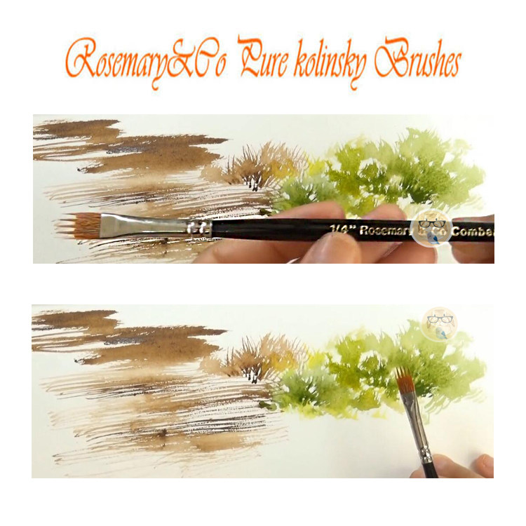 87 Rabbit Original British Rosemary Rosemary 2230 painting grass watercolor pen brush landscape painting pen comb