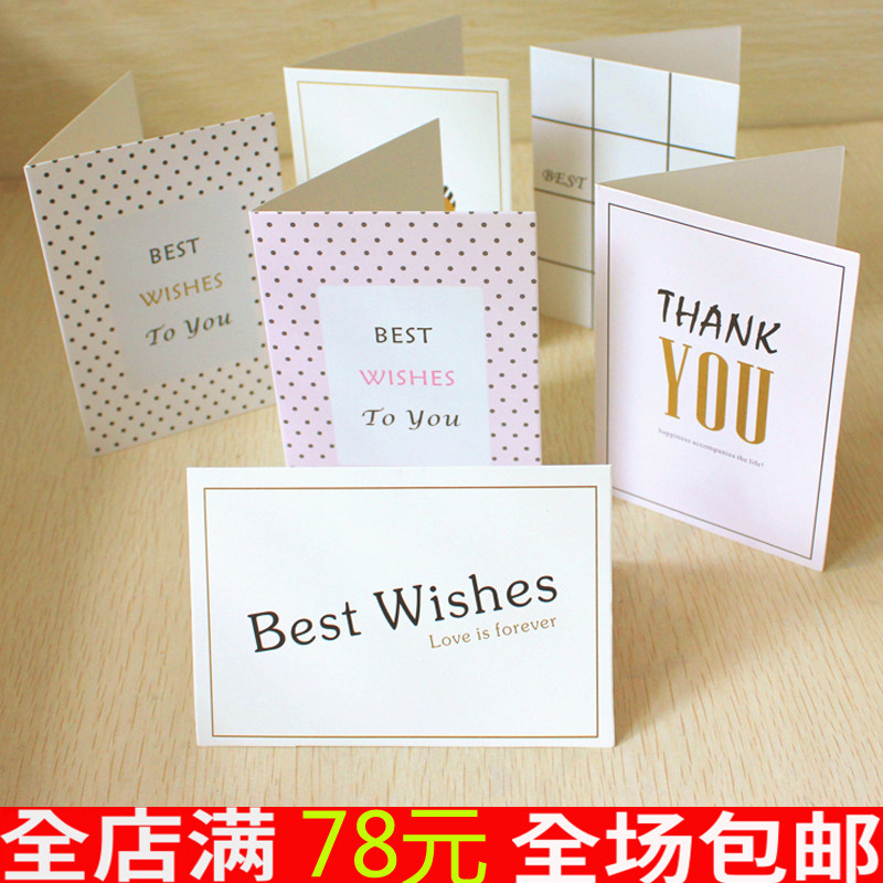 Creative Folio Cards Birthday Blessings Greeting Cards Valentine's Day Romantic Table White Flower Shop Supplies Flowers Packaging Materials