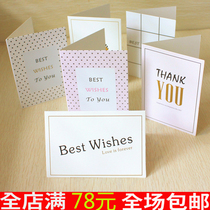 Creative Folio Cards Birthday Blessings Greeting Cards Valentines Day Romantic Table White Flower Shop Supplies Flowers Packaging Materials