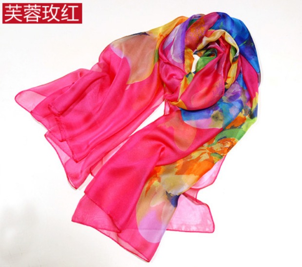 搭长款冬季围巾披肩薄款雪纺纱巾超大沙滩巾搭