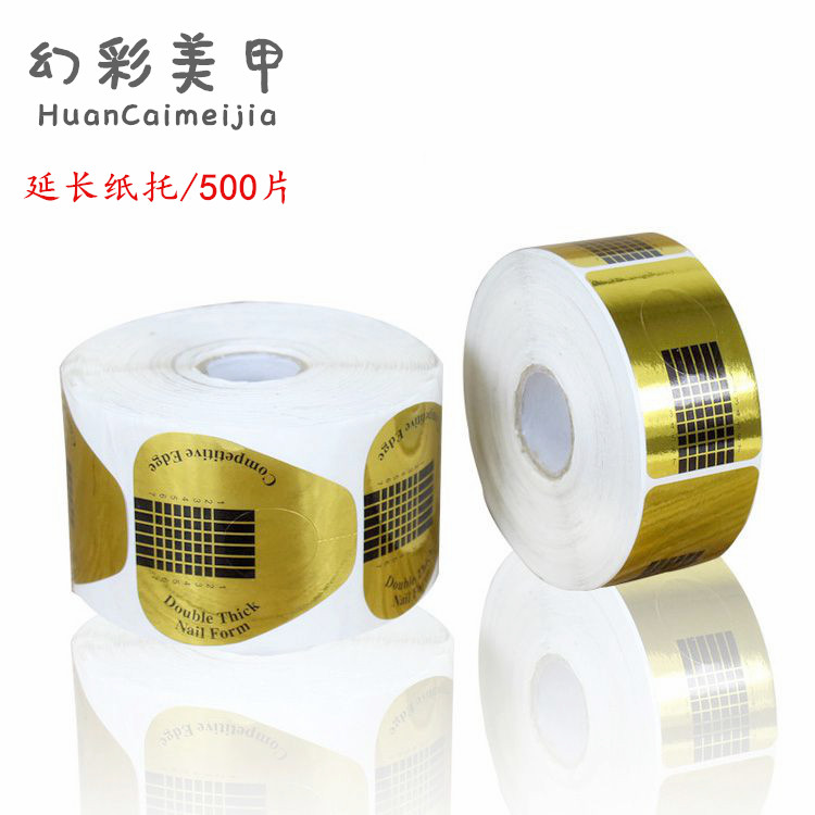 Dụng cụ làm móng tay khay giấy phot Liệu pháp mở rộng cánh tay hình móng ngựa hình chữ nhật 500 mảnh tinh thể móng tay giấy mở rộng - Công cụ Nail đồ nghề làm nail