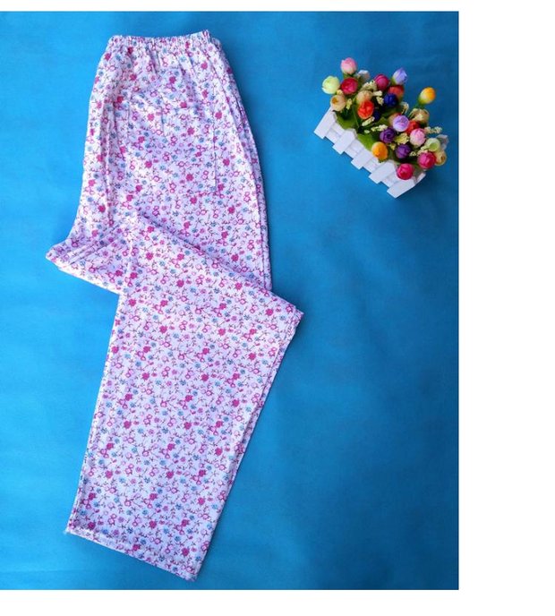 Quần pyjama cotton mới 2017 dành cho nữ mùa hè dài dệt vải cotton mỏng, quần cotton tại nhà quần thể dục