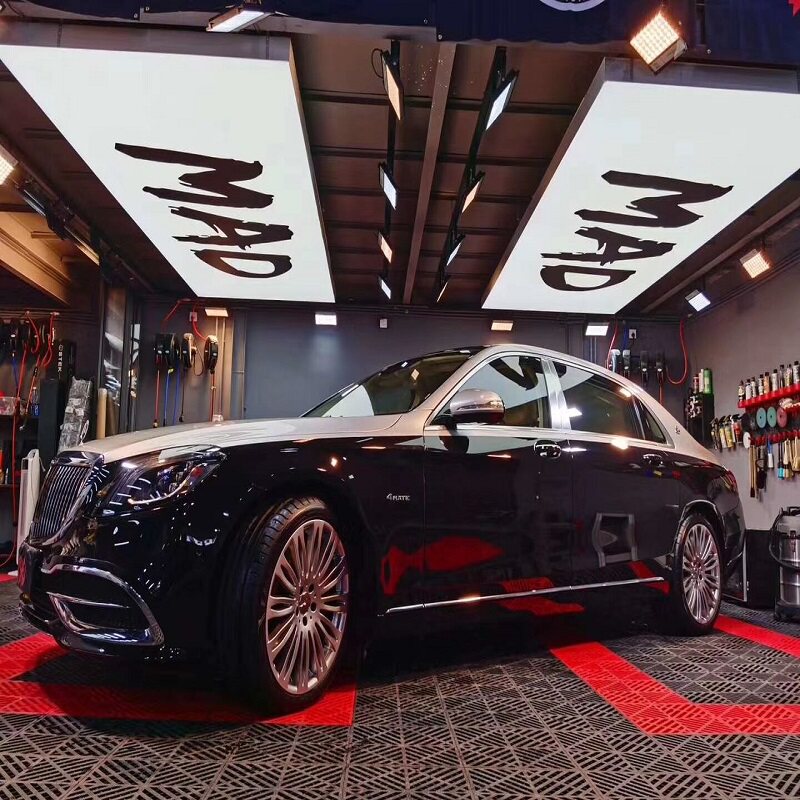 Car Wash Room Station Lights Car Beauty S Shop Special LED Cling Film Room Decoration Honeycomb Soft Film Nine Palace Lattice Ceiling-Taobao