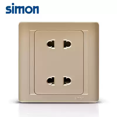 Simon Switch Socket 55 Series Champagne Gold Four Hole Socket N51072-56