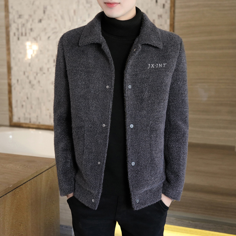 TWG whisper coat men short Korean edition casual wool coat coat thicken mink jacket in autumn and winter