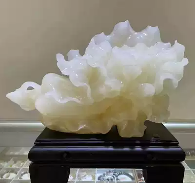 Natural Jade Chinese cabbage ornaments Zhaocai Chinese home wine cabinet housewarming company opening office craft gifts