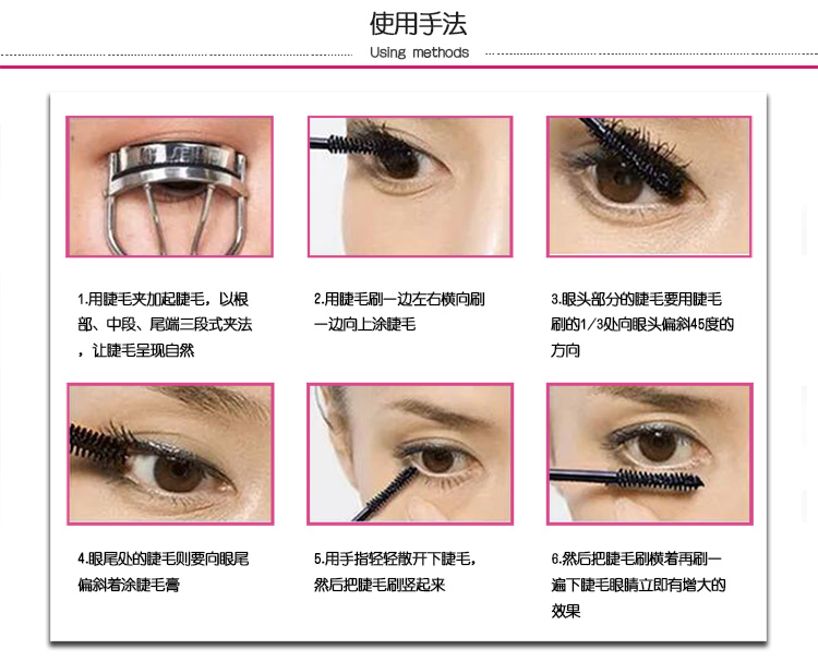 Thái Lan Mistine 4D mascara lông mi tăng trưởng không thấm nước và mồ hôi không nở, cong dày và dài tự nhiên chuot mi