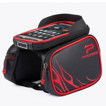 PROMEND bicycle bag mountain bike on the official saddle bag bag anti rain touch screen mobile phone bag hard case bag
