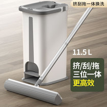 2021 Sponge mop hands-free mopping scratch Le glue cotton household absorbent mop lazy large bucket