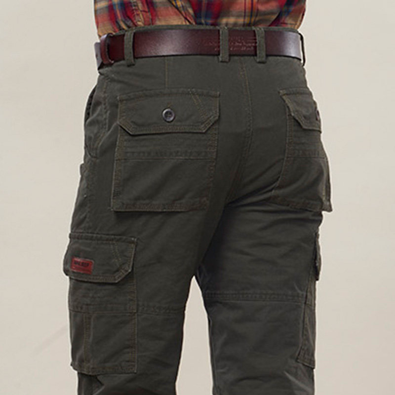 2022 spring and autumn multi-pocket overalls men's outdoor pure cotton casual all-match straight large size loose military pants men - Taobao