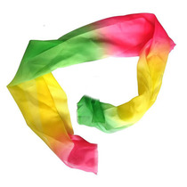 Long silk ball colored silk colorful yarn Taiji soft ball ribbon color silk ribbon competition performance long silk yarn