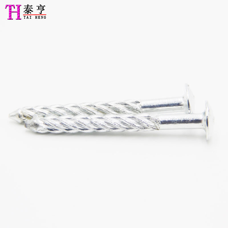 Galvanized threaded nail round nail pressed steel stamp nail pin flash pin flake pin swelling pull pin M8