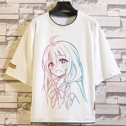 Witch's Journey T-Shirt for Men and Women, Short-Sleeved, Irena, Two-Dimensional Anime, Youth Round-Neck Top, Summer