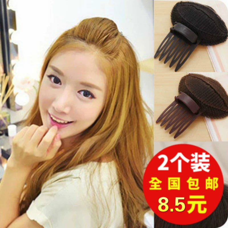 Miếng lót tóc, tóc mềm, tạo tác, miếng lót tóc, mũ, Hàn Quốc, vô hình, liền mạch, dán phồng, tóc mái, phụ kiện tóc cao - Phụ kiện tóc