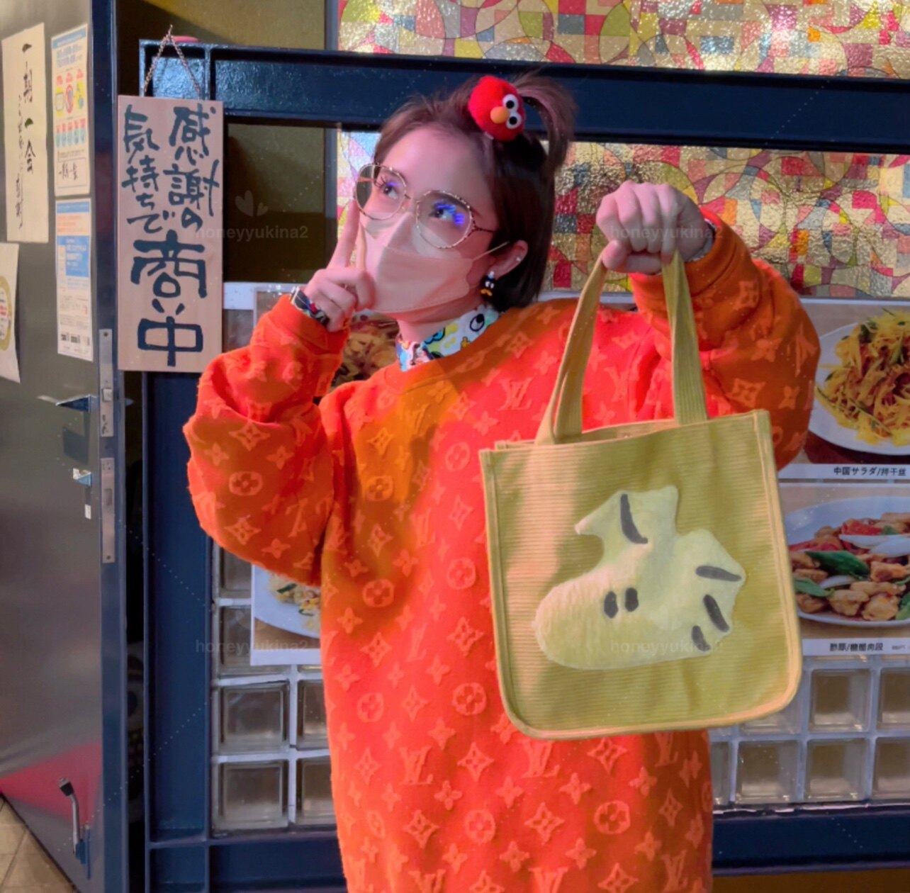 Japan Snoopy Snoopy Yellow Fool Cartoon Cute Bag Handbag Shopping Bag