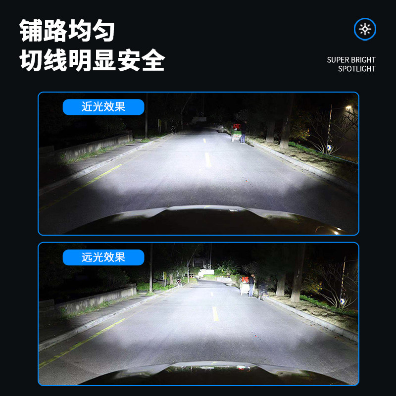 Car Led Headlight Plug-In H1H7H11 Ultra-Bright H4 Bulb High Beam Low Beam Ultra-Short Eccentric Model for Modification Use