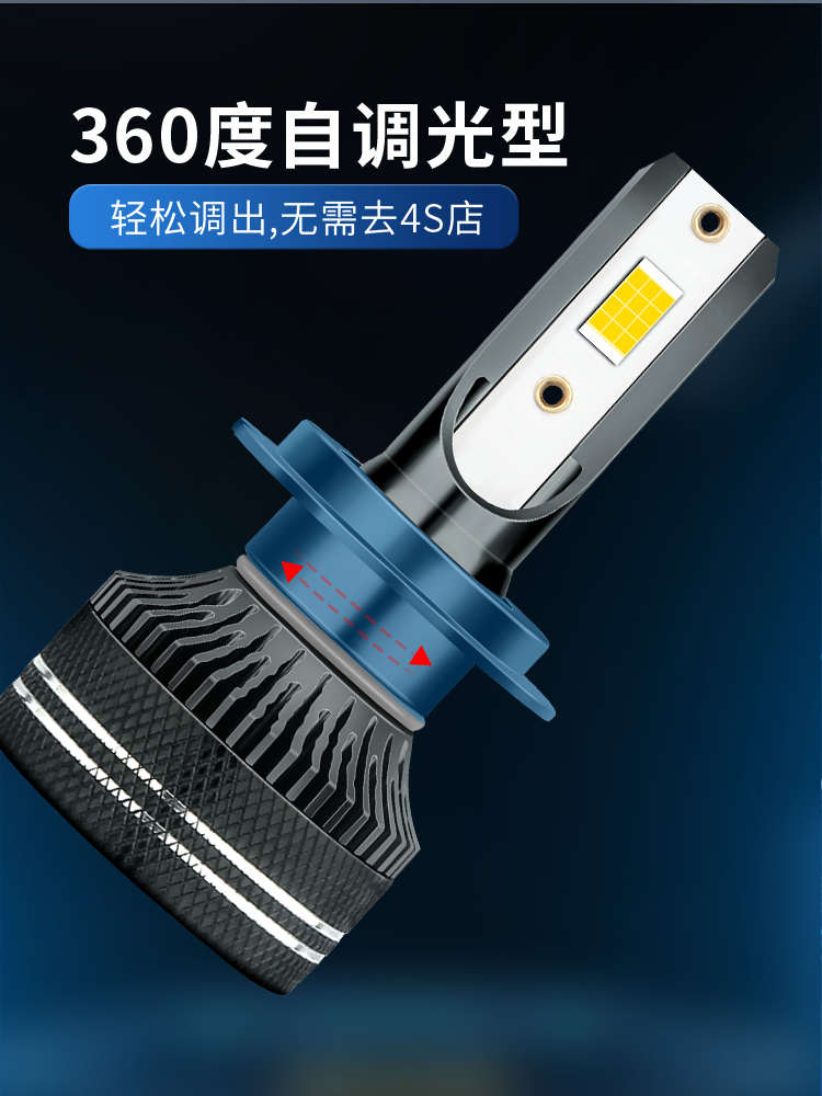 25 Models of Changan Ruixing Em60 Em80 Modified Led Headlights, Integrated High and Low Beam, Strong Light, Super Bright Car Bulbs