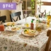 nước Mỹ bàn cà phê vải vải màu khoai môn Valley Mục Vụ nhỏ vải bảng tươi máy tính hình chữ nhật bảng ông kẹ - Khăn trải bàn tấm trải bàn ăn Khăn trải bàn