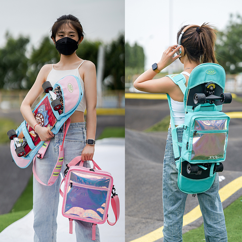 XXXsnow new double rocker bag land surfboard bag skateboard protective gear backpack road punching board bag