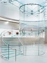 Apple shop So-Revolving Glass Slasway Handlail Villa Лестница